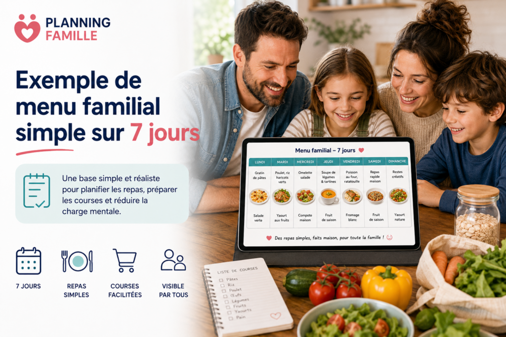 menu familial