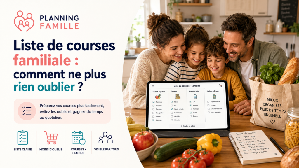 Liste de courses familiale