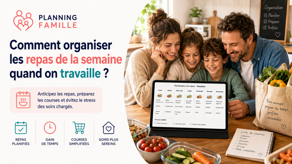 organiser les repas de la semaine