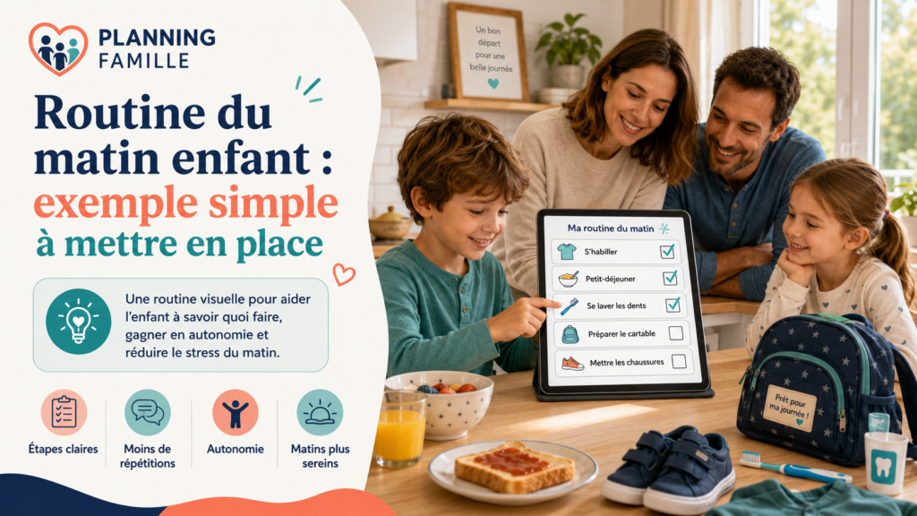 Routine du matin enfant