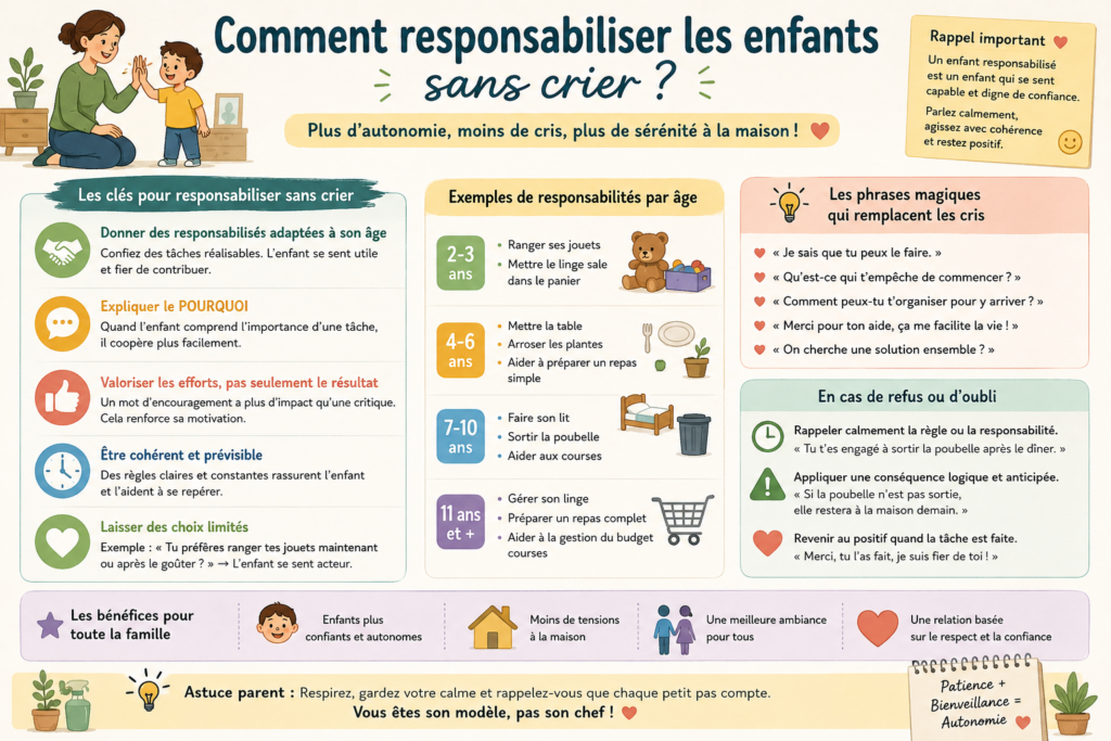 Comment responsabiliser les enfants sans crier ?